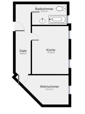 Foto - 1.5 Zimmer Etagenwohnung zur Miete in Solingen