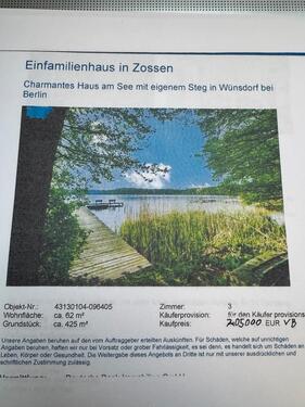 Foto - Kleines Einfamilienhaus - 205.000,00&nbsp;EUR Kaufpreis, ca.&nbsp; 62,00&nbsp;m&sup2;