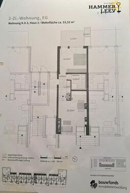 Foto - Zwei Zimmerwohnung - 1.800,00&nbsp;EUR Kaltmiete, ca.&nbsp; 54,00&nbsp;m&sup2;