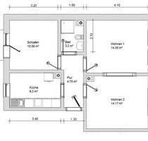 FL- Christinenstraße - 2 12 Zimmer- Wohnung - Flensburg