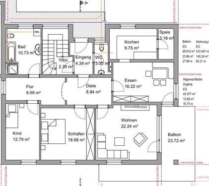 Foto - Top sanierte große Wohnung zentrumsnah mit Balkon, Garten, Garage