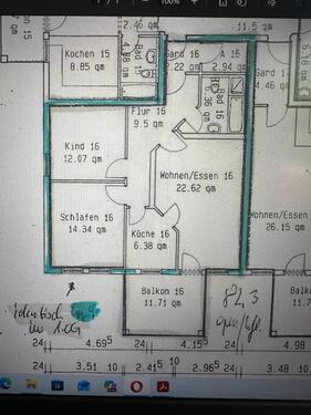 Foto - Von Privat-3 Zimmer ETW in Wurzen 1.OG Top Zustand