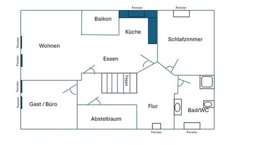 Foto - Etagenwohnung zur Miete in Fürstenau