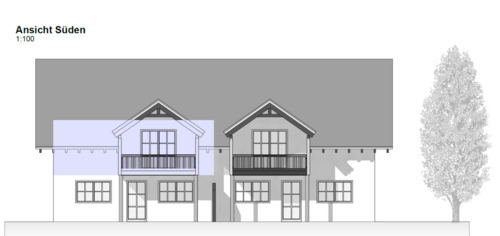 Foto - 3 Zimmer Dachgeschoßwohnung in Mauerstetten