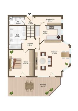 Foto - Helle 2,5 Zimmer Wohnung zu vermieten