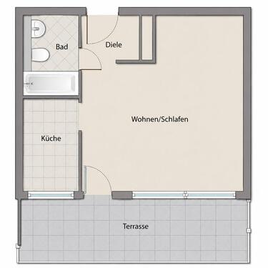 Foto - 1 Zimmer Erdgeschoßwohnung in Bad Wörishofen
