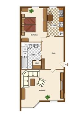 Foto - Roßwein - 70m² 2-R.-Wohnung im 1. OG zu vermieten