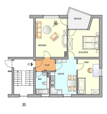 Foto - 3 Zimmer Etagenwohnung in Remscheid