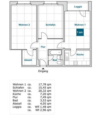 Foto - 3 Zimmer Etagenwohnung zur Miete in Dresden