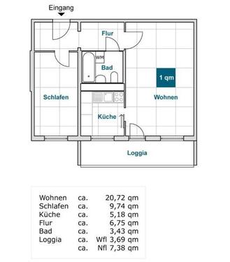 Foto - 2 Zimmer Etagenwohnung zur Miete in Dresden