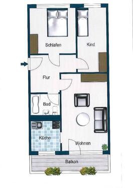 Foto - 3 Zimmer Etagenwohnung zur Miete in Dresden