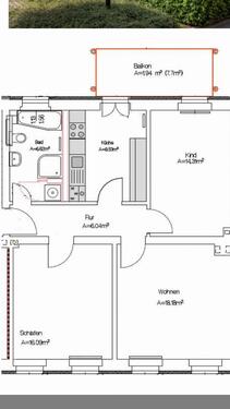 Foto - Wohnung ab Mai zu vermieten - 590,00&nbsp;EUR Kaltmiete, ca.&nbsp; 71,00&nbsp;m&sup2;