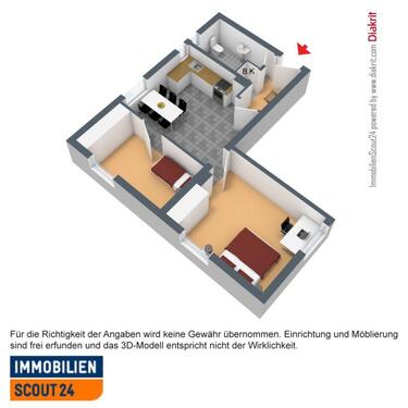 Foto - 3 Zimmer Etagenwohnung zur Miete in Düsseldorf