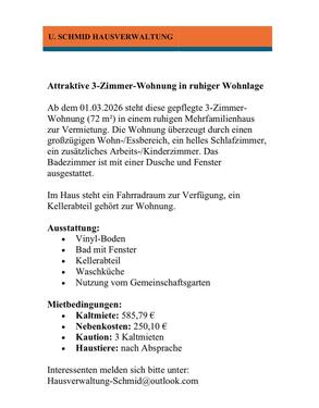 Foto - Schöne helle DG Wohnung ab den 1.3.2026 in Schönebeck zuvermieten