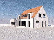 Foto - Modernes Wohnen mit schöner Aussicht– lichtdurchflutetes Haus mit