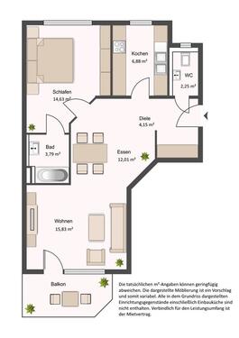 Foto - 2 Zimmer Etagenwohnung in Darmstadt