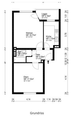 Foto - Schöne 2-Zimmerwohnung mit Südbalkon, Stellplatz und Kellerraum