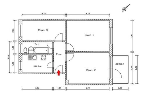 Foto - Etagenwohnung zur Miete in Leipzig