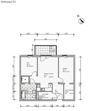 Foto - Etagenwohnung in Wolfsburg zur Miete