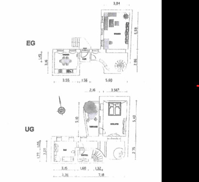 Foto - EG Wohnung 2 Zimmer Terasse im Hinterhof oder als Büro