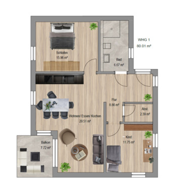 Foto - Mietwohnungen im Neubau in HAIGER – ERSTBEZUG – AUFZUG