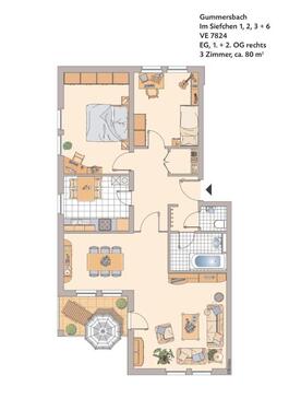 Foto - 3.5 Zimmer Erdgeschoßwohnung in Gummersbach
