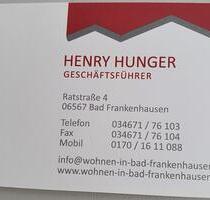 freundliche 2 Zimmer Wohnung mit Stellplatz und Balkon - Bad Frankenhausen/Kyffhäuser