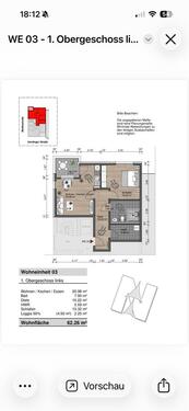 Foto - 2 Zimmer Wohnung altengerecht mit Aufzug und Balkon