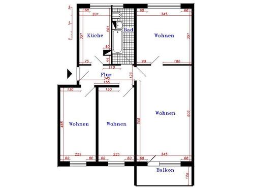 Foto - 4 Zimmer Etagenwohnung zur Miete in Thale