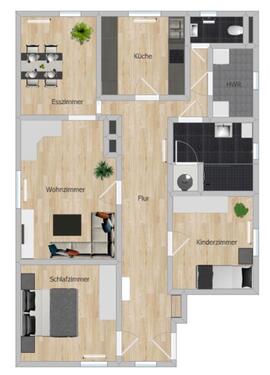 Foto - 3.5 Zimmer Dachgeschoßwohnung zur Miete in Bad Oeynhausen