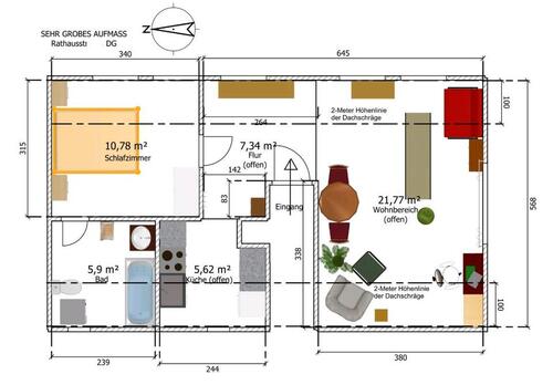Foto - Nachmieter für helle DG-Wohnung ab April in HD Alt-Rohrbach