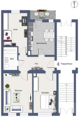 Foto - Nachmieter für 3 Raum Wohnung , südliche Innenstadt, Halle