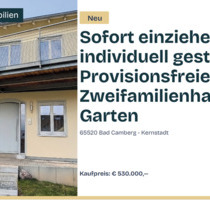 Provisionsfreies Zweifamilienhaus mit Garten - Bad Camberg