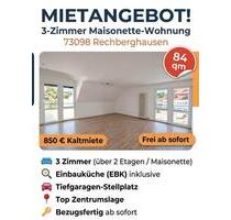 3 Helle Zimmer Maisonette Wohnung in Rechberghausen, ab sofort