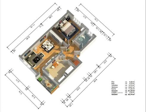 Foto - 1 Zimmer Etagenwohnung in Mainz