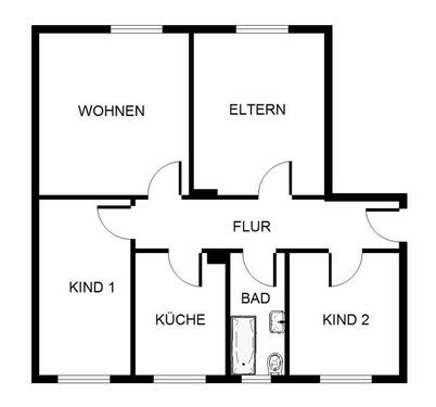 Foto - Etagenwohnung in Passau zur Miete