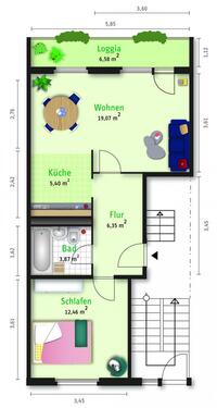 Foto - 2 Zimmer Erdgeschoßwohnung in Halle (Saale)