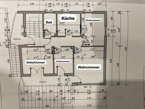 Foto - 4 Zimmer Etagenwohnung zur Miete in Küssaberg