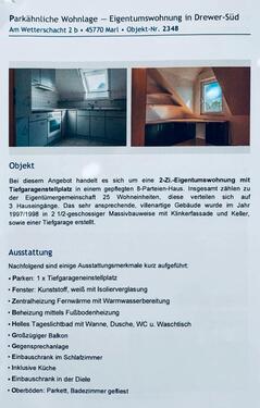 Foto - Dachgeschoßwohnung in Marl zur Miete