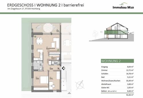 Foto - Erdgeschoßwohnung in Höchberg zur Miete