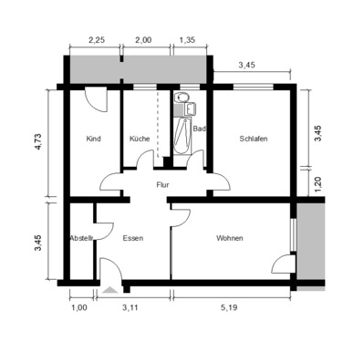 Foto - 3 Zimmer Etagenwohnung in Halle (Saale)