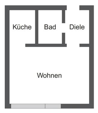 Foto - Apartment Bonn Buschdorf - 600,00&nbsp;EUR Kaltmiete, ca.&nbsp; 31,00&nbsp;m&sup2;