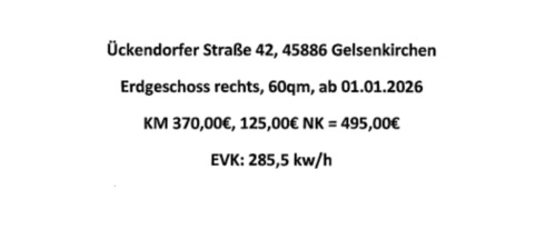 Foto - Wohnung zu vermieten Ückendorfer Str. in Gelsenkirchen-Ückendorf