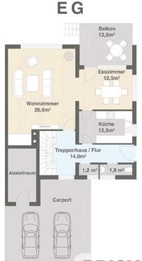 Foto - 7 Zimmer Doppelhaushälfte in Röttingen