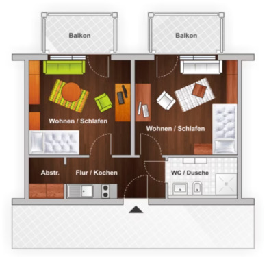 Foto - 1 Zimmer Etagenwohnung zur Miete in Sankt Augustin