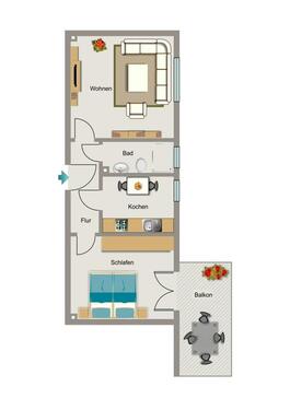 Foto - 2.5 Zimmer Erdgeschoßwohnung in Lünen