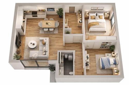 Foto - 2 Zimmer Etagenwohnung zum Kaufen in Pfatter