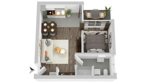 Foto - 1.5 Zimmer Erdgeschoßwohnung zur Miete in Ilmenau