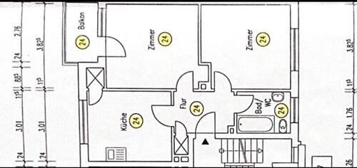 Foto - Bochum-Dahlhausen, Erstbezug nach Renovierung, 2 Zimmer, 53 m2