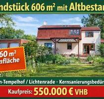 Grundstück mit Altbestand, bereit zur Neugestaltung - Berlin Tempelhof-Schöneberg
